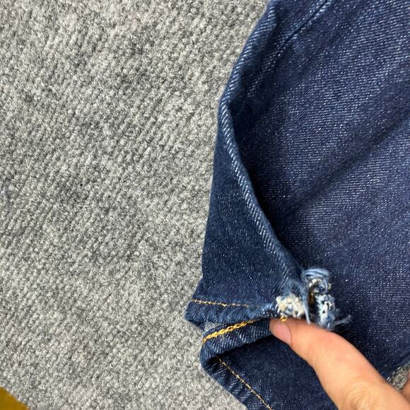 Levi's 501 Jeans Womens W27 L30 Dark Wash Skinny Fit Straight Leg Stretch Denim - Picture 3 of 13